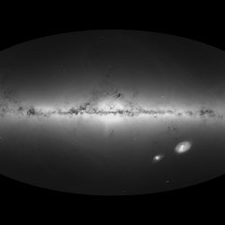 La nouvelle carte de la densité des étoiles de Gaia