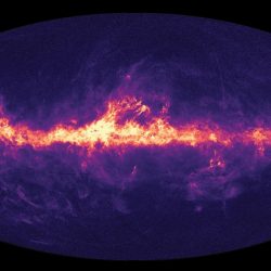 Vue du ciel de Gaia montrant la poussière interstellaire