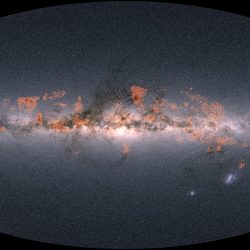 Familles stellaires dans le ciel de Gaia. ESA/Gaia/DPAC ; Données : M. Kounkel & K. Covey (2019)