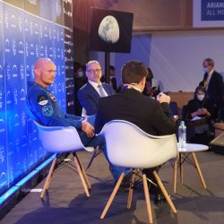 ESA astronaut Alexander Gerst and ESA Director-General Josef Aschbacher