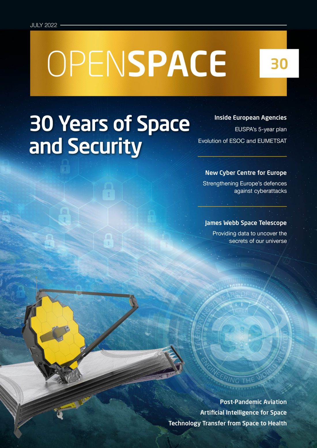 RHEA Group OpenSpace 30 magazine cover in English