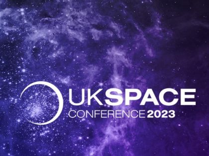 UK Space Conference logo on purple background